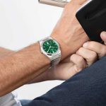 Ρολόι Festina F20051/5 ελβετικό με λευκό μπρασελέ και πράσινο καντράν