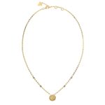 GUESS STEEL SEASHELL JUBN05135JWYGT/U Κολιέ Χρυσό Με Μικρό Κοχύλι Και Πέτρες