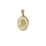 Κρεμαστό Παναγίτσα από χρυσό 9Κ οβάλ