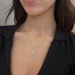 Κρεμαστό Παναγίτσα από χρυσό 9Κ οβάλ