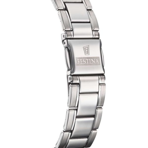 Ρολόι Festina F20511/4 από ανοξείδωτο ατσάλι με μαύρο καντράν (το κούμπωμα)