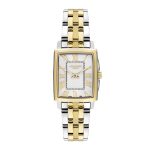 Γυναικείο ρολόι Lee Cooper LC07940.220 με δίχρωμο μπρασελέ και λευκό φίλντισι καντράν