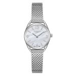 Γυναικείο ρολόι Lee Cooper LC08207.320 με λευκό μπρασελέ και λευκό φίλντισι καντράν