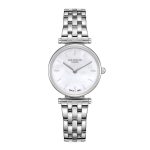 Γυναικείο ρολόι Lee Cooper LC08244.320 με λευκό μπρασελέ και λευκό φίλντισι καντράν