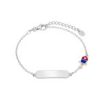 Ασημένια 925 ταυτότητα Marea με πολύχρωμο πύραυλο