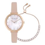 Ρολόι Ted Baker BKGFW2304 Ammy δερμάτινο λουράκι και φίλντισι καντράν
