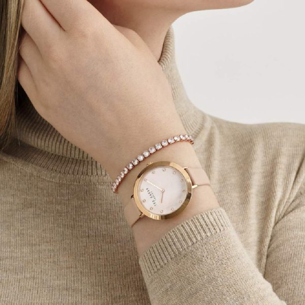 Ρολόι Ted Baker BKGFW2304 Ammy δερμάτινο λουράκι και φίλντισι καντράν