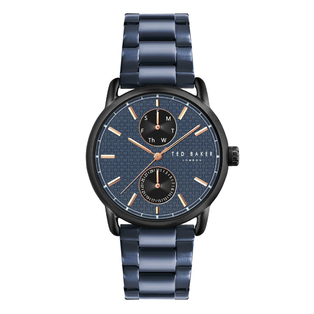 BKPOLS303 Ρολόι ανδρικό Ted Baker BKPOLS303 Oliver ανοξείδωτο ατσάλι μπλε και μπλε καντράν
