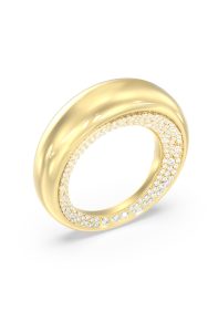 GUESS STEEL MOON DROPS JUBR06250JWYG-No.54 Δαχτυλίδι Χρυσό Με Πέτρες