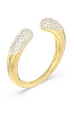 GUESS STEEL MOON DROPS JUBR06256JWYG-No.54 Δαχτυλίδι Χρυσό Με Πέτρες