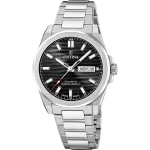 Ρολόι Festina F20073/5 ελβετικό με λευκό μπρασελέ και μαύρο καντράν