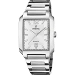 Ρολόι Festina F20677/2 με λευκό μπρασελέ και λευκό καντράν