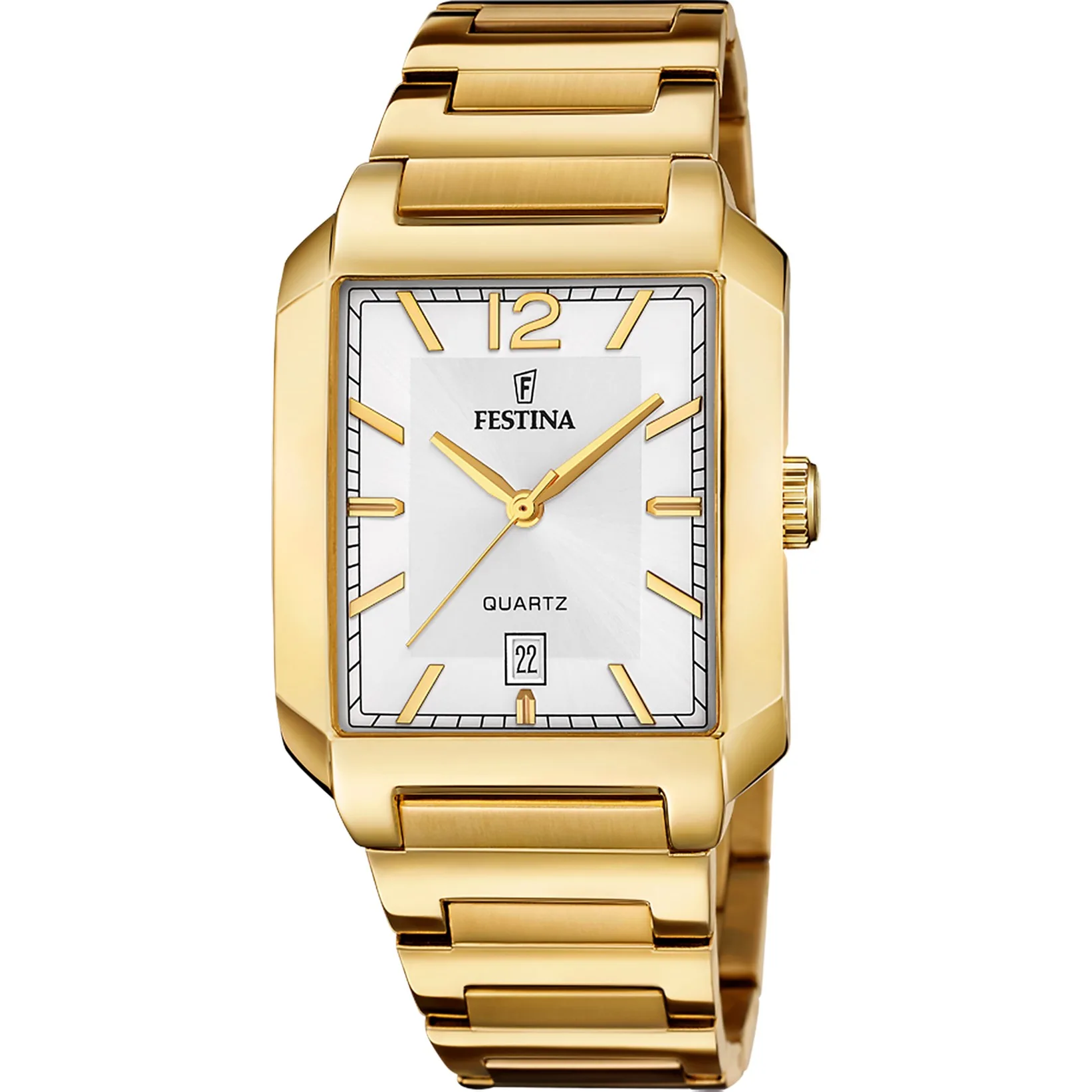 f20678_2-jpg Ρολόι Festina F20678/2 από ανοξείδωτο ατσάλι σε χρυσό χρώμα και λευκό καντράν