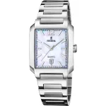 Γυναικείο ρολόι Festina F20679/2 με λευκό μπρασελέ και λευκό φίλντισι καντράν